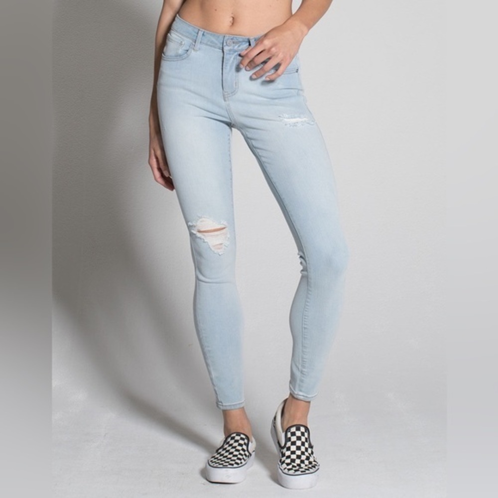 Women RSQ Jeans Miami Jeggings Size 26 Light Blast Distressed RSQ‎ Miami